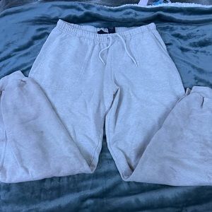 white/off white sweatpants